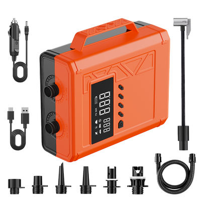 Pampilla eléctrica de tablero de remoción Pampilla de aire de SUP recargable portátil, capacidad de 16000mAh Inflación y deflación, apagado automático para tableros de remoción, barcos, kayaks y carpas