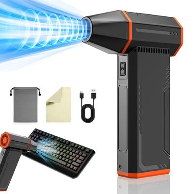 Tragbarer Mini-Turbofan, professionelle Ausführung, bürstenloser Motor, kabellos, 8000mAh Akku, geräuscharm 85 dB(A), komprimiert