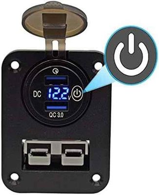 Innovative Design Double QC2.0 Motorcycle USB Charger 21W Aluminium Alloy