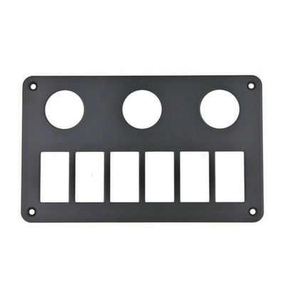 Multi Vehicle 2-6 Gang Rocker Switch Mounting Plate Aluminium IP56