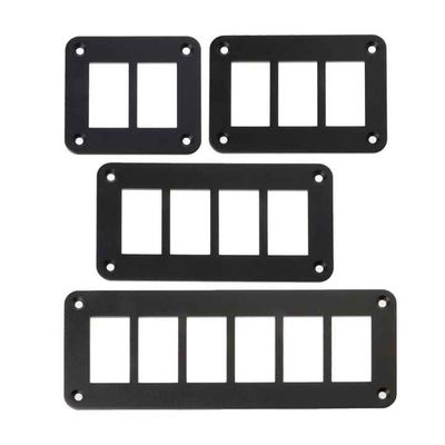 Multi Vehicle 2-6 Gang Rocker Switch Mounting Plate Aluminium IP56