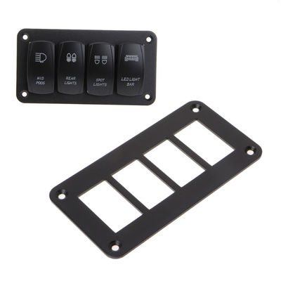 Multi Vehicle 2-6 Gang Rocker Switch Mounting Plate Aluminium IP56