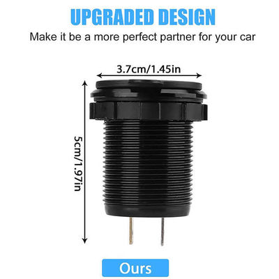 90W Dual PD+QC3.0 3 Port USB Car Charger Quick Charging 3.0 12V Outlet Wire