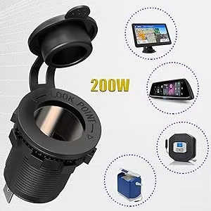 Water Resistant PD QC30 USB 54W Car Lighter Charger Touch Display 145g