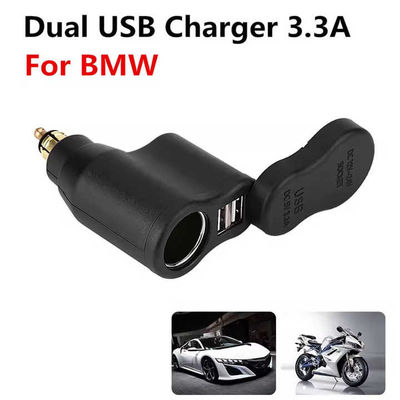 Double QC 2.0 Motorbike Usb Charger 16W 5V/3.3A 2 Port Socket Lightweight