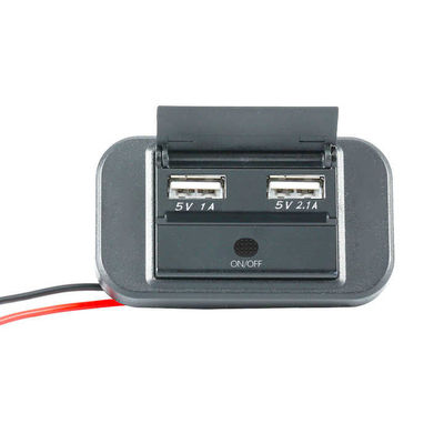 Waterproof Fast Charging RV USB Charger Dual USB Socket With Switch