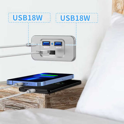 Compact 36Watt QC3.0 Dual 	RV USB Charging Station With Switch For Multi Vehicle