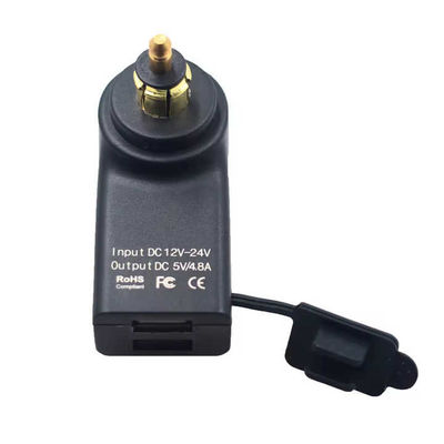 24W DC 5V/4.8A Dual USB QC Motorcycle Usb Adapter Bike Usb Mobile Charger