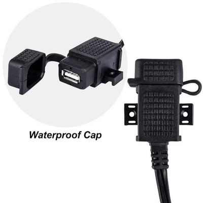 SAE 10W Motorcycle USB Charger Waterproof Dustproof Extendable Cable Power