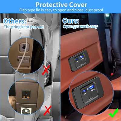 54W QC3.0+PD RV USB Charging Center 12v USB Wall Outlet RV Heat Resistant