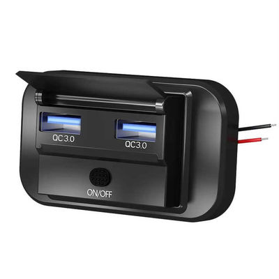Podwójny ładowarka RV USB QC3.0 USB Surface Mount 12v Ładowarka telefonu dla karawanu
