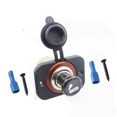 DC12V 24V Marine Cigarette Lighter Socket Mounting Panel Waterproof IP67