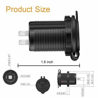 Innovative Dustproof Boat Cigarette Lighter Socket 12V 24V Car Cigarette Lighter Plug