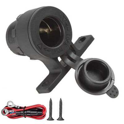 Two Pins 12-24V Cigarette Lighter Power Socket For Marine Motorcycle RV ATV