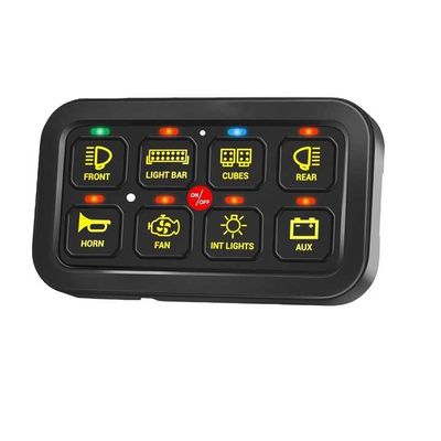 Plastic 8 Gang Rocker Switch Panel Car Boat Marine Gang Switch Panel 12V 24V