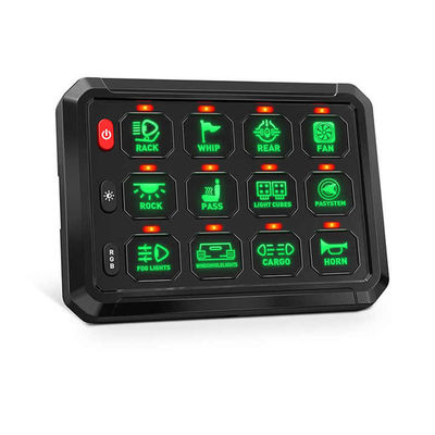 RGB12 Gang High Power Momentary Switch Panel 5 Level Multifunction