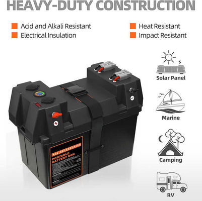 Trolling Motor Smart Battery Box Power Center With USB And DC Ports Weather Resistant
