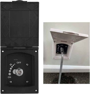 1/2in RV Outdoor Shower Box W/ Inlet-Outlet Ports No Hose / Head Leak Proof