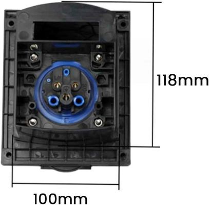 16A Waterproof 220V-240V Flush Mains Inlet Socket For RV / Camper / Trailer
