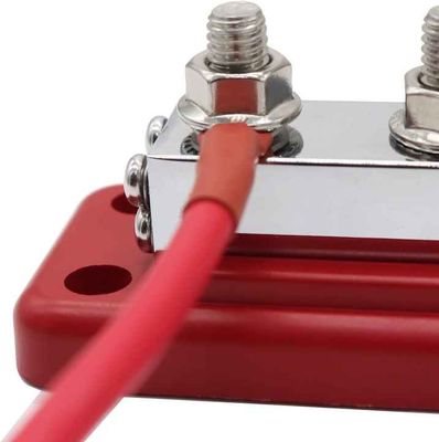 600A 300VAC/48VDC 8 Way Power Distribution Terminal Bus Bar Heavy Duty