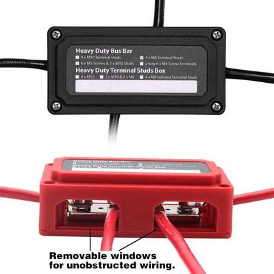 Marine / Auto / RV Battery Power Distribution Terminal Bus Bar 300A Compact