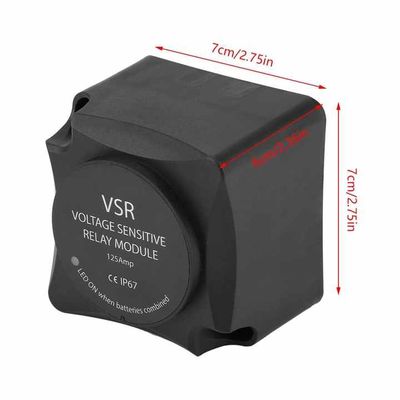 125A Dual Battery VSR Battery Isolator Auto / Marine Automatic Charging Relay