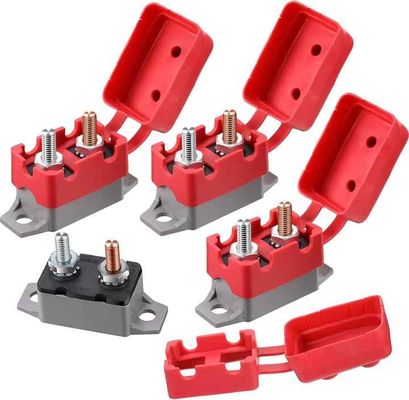 4pcs Mini 40A Auto Reset Circuit Breaker Cover Bolt 12-24V Auto Circuit Breaker