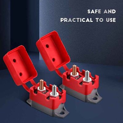 4pcs Mini 40A Auto Reset Circuit Breaker Cover Bolt 12-24V Auto Circuit Breaker