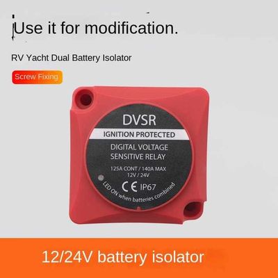 140A Dual Battery Isolator RV 12/24V Voltage Identification Low Voltage Cutoff