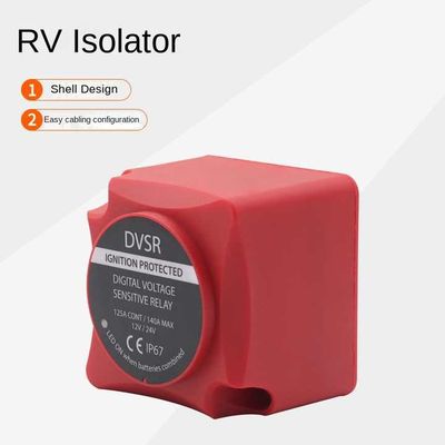 140A Dual Battery Isolator RV 12/24V Voltage Identification Low Voltage Cutoff