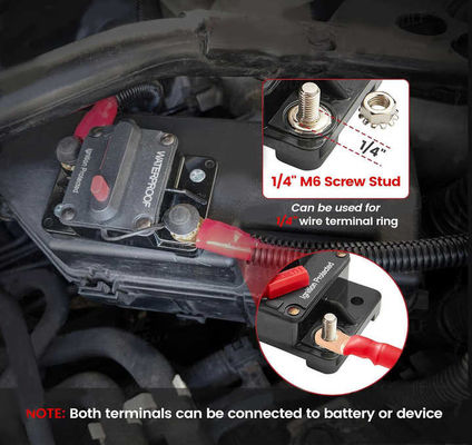 IP67 DC12-48V Waterproof Car Circuit Breaker 100A Dc Circuit Breaker