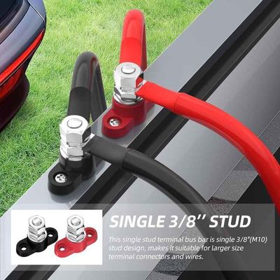 12V 3/8" Single Stud Marine Power Bus Bar Blok dystrybucji mocy M10