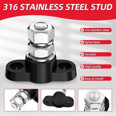 12V 3/8" Single Stud Marine Power Bus Bar Blok dystrybucji mocy M10