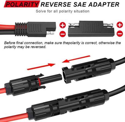 10AWG SAE Connector PV Solar Panel Extension Cable Wiring Harness For RV Battery