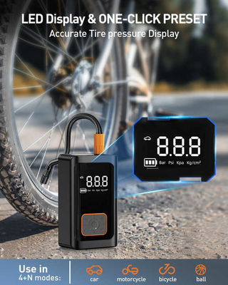 8000mAh Car Air Pump 150PSI LED Digital Cordless Portable Tire Inflator