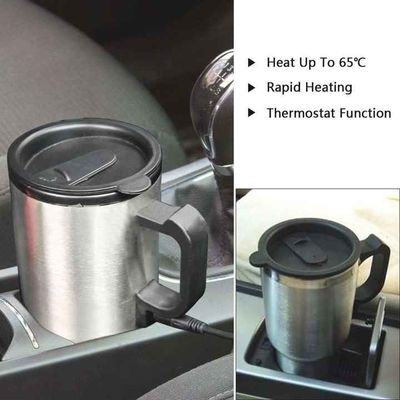 12V 450ml Stainless Steel Thermos Car Mug Heated Travel Mug For Car