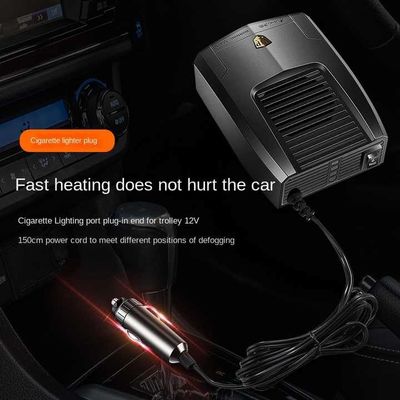 Pemanas Pencair Salju Mobil dengan Bilah 6 Inci 12V/24V Portabel, Pemanas Anti Embun