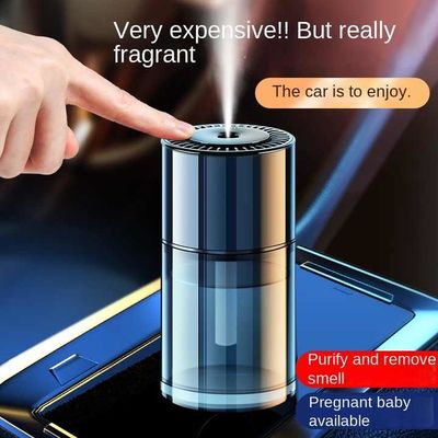 Pelembab Udara Ultrasonik Mini Bertenaga USB, Diffuser Minyak Mobil, Pembersih Udara, Bergaya