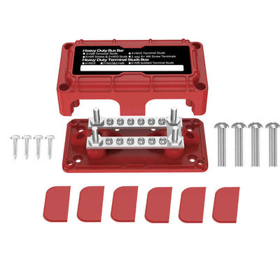 Terminal Blok Distribusi Daya 12V 300A 4M6+12M4 Studs, Kelas Laut