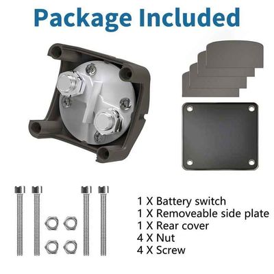 Battery Disconnect Switch 12V-48V Master 275A High Current Marine RV Disconnect Switch