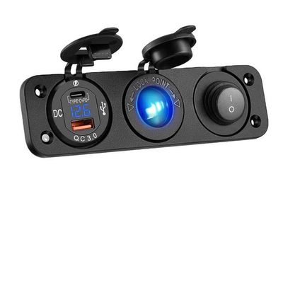 Professional Waterproof Car Charger QC3.0 PD 54W Car USB Charger