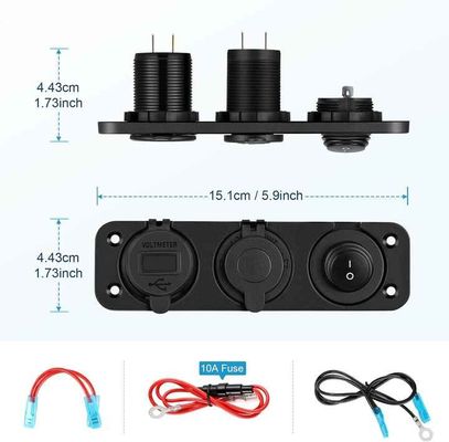 Professional Waterproof Car Charger QC3.0 PD 54W Car USB Charger