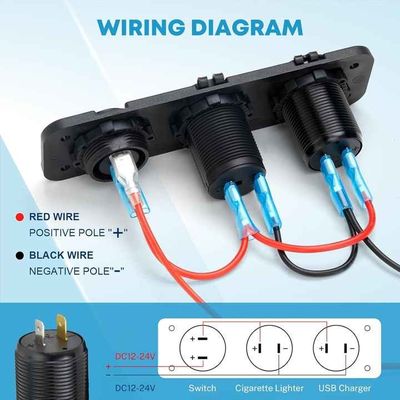 Professional Waterproof Car Charger QC3.0 PD 54W Car USB Charger
