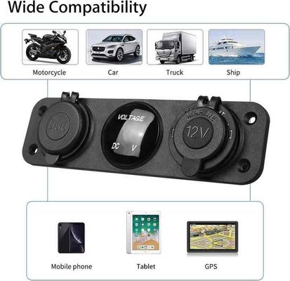 Reliable Dual QC2.0 15W USB Car Charger With Real Time Voltage Monitoring