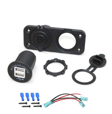 15W Podwójna Ładowarka Samochodowa USB QC2.0 12-24V Wodoodporna