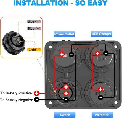 Wodaodporny Dual PD QC3.0 90W Ładowarka do samochodu