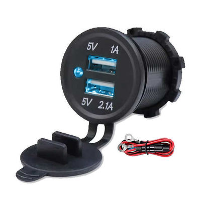 Popular 12V 24V Dual USB Cigarette Charger Waterproof Vehicle USB Charger