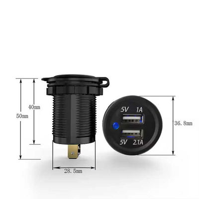 Multi Port 12V 24V USB Charger Waterproofing Auto Motorcycle Cell Phone Charger