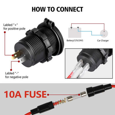 Trendy Dual USB QC3.0 Car Phone Charger 5V 2.1A 12-24V With Safety Protection