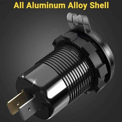 Safety Quad USB Car Charger Socket Dual PD QC3.0 Fast Charging Car Charger